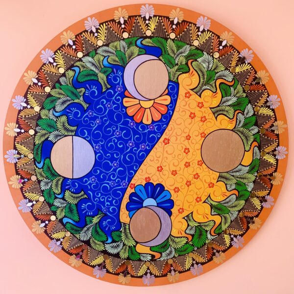 Mandala Circular 1m - Obra: Mundo Dual