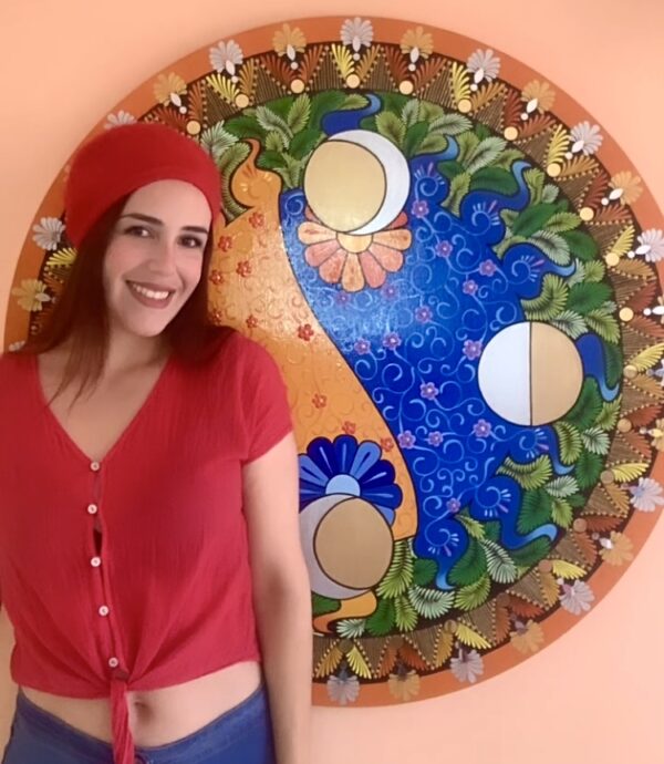 Mandala Circular 1m - Obra: Mundo Dual - Imagen 2