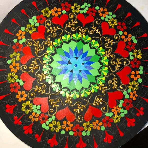 Mandala Circular 50 cm - Obra: Florecimiento del Corazón - Imagen 3