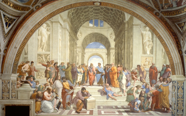 Pintores famosos del mundo: 5 artistas revolucionarios 7 La Escuela de Atenas Rafael Sanzio