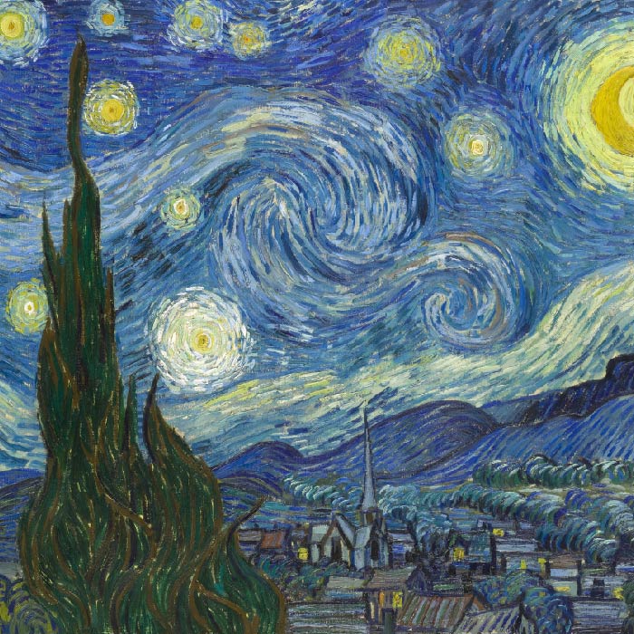 Pintores famosos del mundo: 5 artistas revolucionarios 11 La Noche Estrellada Vincent Van Gogh