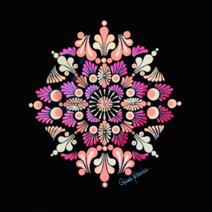 Mandala en Puntillismo: Formato A4