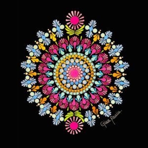 Mandala en Puntillismo [01] Formato A4