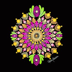 Mandala en Puntillismo [02] Formato A4