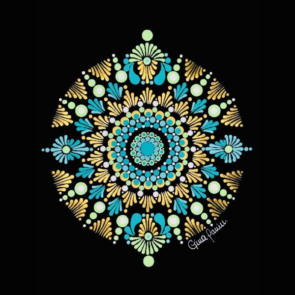 Mandala en Puntillismo: Formato A4