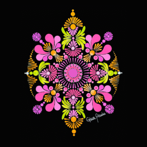 Mandala en Puntillismo: Formato A4