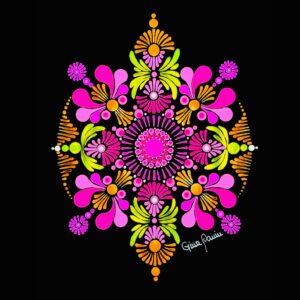 Mandala en Puntillismo [12] Formato A4