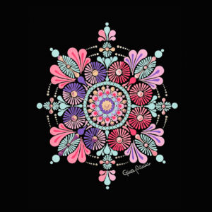 Mandala en Puntillismo: Formato A4