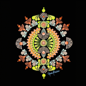Mandala en Puntillismo: Formato A4