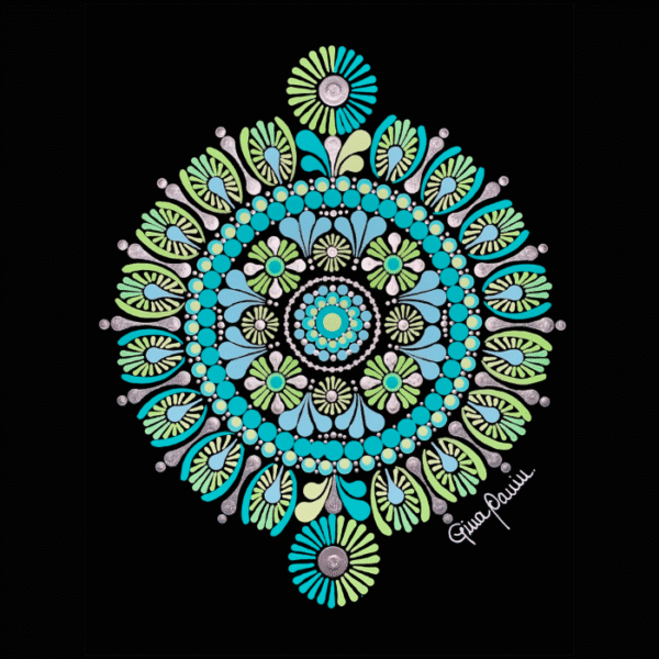 Mandala en Puntillismo: Formato A4