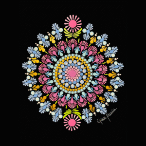 Mandala en Puntillismo: Formato A4