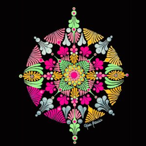 Mandala en Puntillismo [06] Formato A4