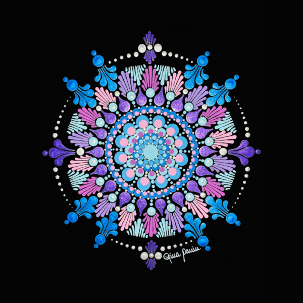 Mandala en Puntillismo: Formato A4