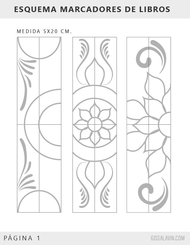 Marcadores de libros Mandalas en PDF 1