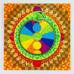 Lienzo 60x60 - Obra: El circulo de la Serpiente