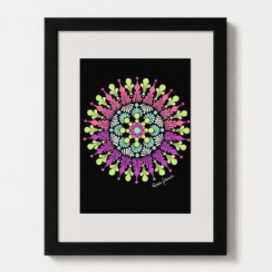 Mandala en Puntillismo [17] Formato A4