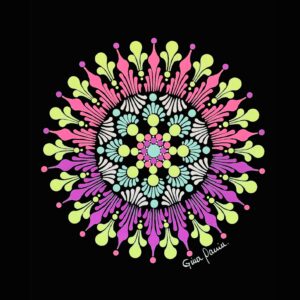 Mandala en Puntillismo [17] Formato A4