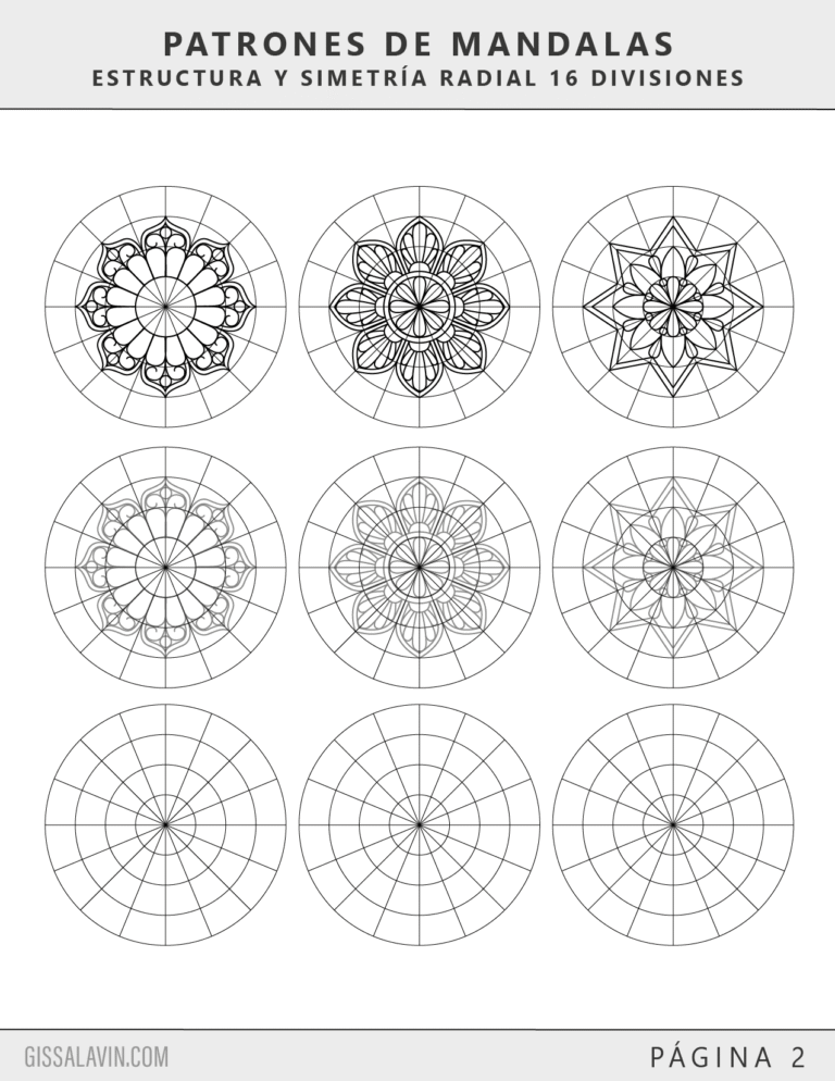 Patrones de Mandalas Estructura y Simetria 2