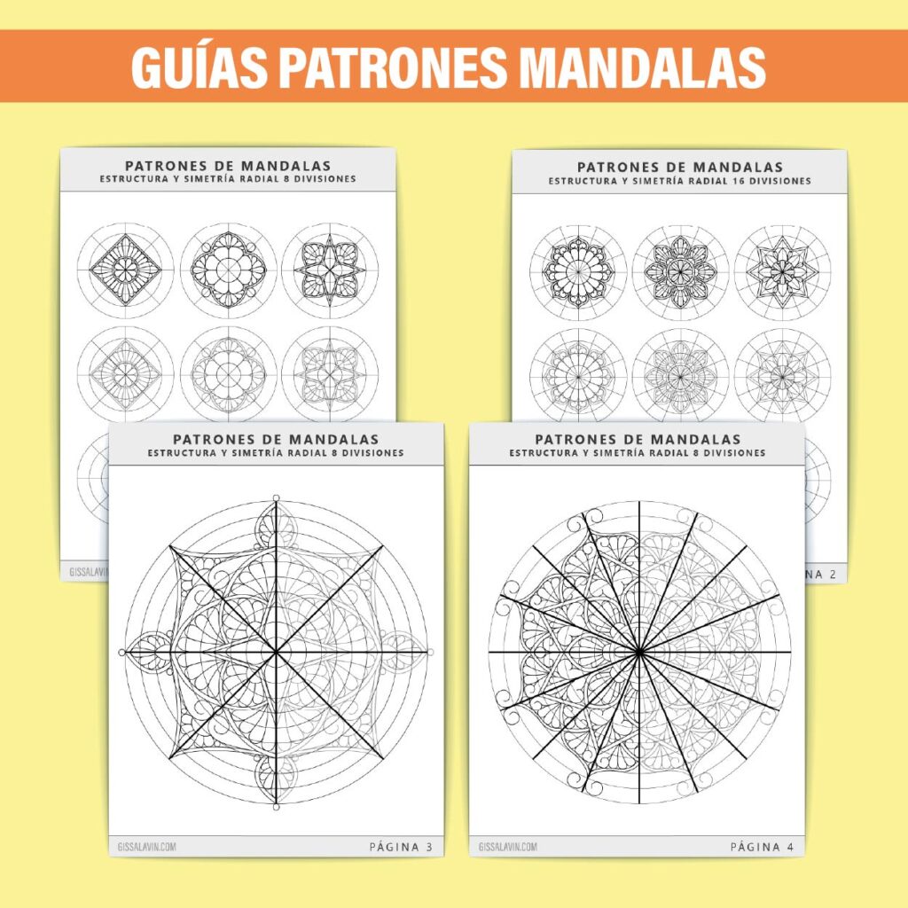 Guias patrones de mandalas