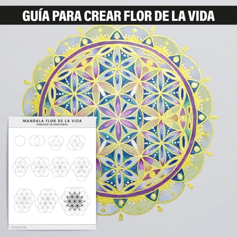 Guia para crear flor de la vida paso a paso